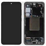 TOUCH DIGITIZER + DISPLAY AMOLED COMPLETE + FRAME FOR SAMSUNG GALAXY S24 5G S921B ONYX BLACK ORIGINAL (SERVICE PACK) (ASSEMBLED)