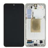 TOUCH DIGITIZER + DISPLAY AMOLED COMPLETE + FRAME FOR SAMSUNG GALAXY S24 5G S921B AMBER YELLOW ORIGINAL (SERVICE PACK) (ASSEMBLED)