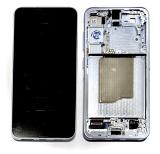 TOUCH DIGITIZER + DISPLAY AMOLED COMPLETE + FRAME FOR SAMSUNG GALAXY S25 5G S931B ICY BLUE ORIGINAL (SERVICE PACK) (ASSEMBLED)