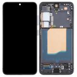 TOUCH DIGITIZER + DISPLAY OLED COMPLETE + FRAME FOR SAMSUNG GALAXY S25 5G S931B BLUE BLACK OEM