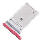 DUAL SIM CARD TRAY FOR SAMSUNG GALAXY S25 5G S931B / S25 PLUS / S25+ 5G S936B CORAL RED