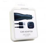 CAR ADAPTER FAST CHARGE 15W / DUAL USB + USB DATA CABLE TYPE C BLACK EP-LN920 FOR SAMSUNG
