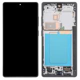 TOUCH DIGITIZER + DISPLAY OLED COMPLETE + FRAME FOR SAMSUNG GALAXY S25 ULTRA S938B TITANIO JET BLACK OEM