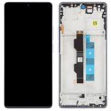 TOUCH DIGITIZER + DISPLAY AMOLED COMPLETE + FRAME FOR XIAOMI POCO M6 PRO 4G (MZB0G1GEU) PURPLE ORIGINALE (SERVICE PACK)