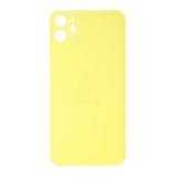BACK HOUSING OF GLASS (BIG HOLE) FOR APPLE IPHONE 11 6.1 YELLOW