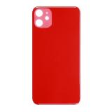 BACK HOUSING OF GLASS (BIG HOLE) FOR APPLE IPHONE 11 6.1 RED