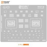 AMAOE U-IP11 IP 15 / A17 / A16 METAL TEMPLATE OF IC CHIP FOR APPLE IPHONE 15 / 15 PLUS / 15 PRO / 15 PRO MAX 0.12MM