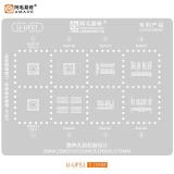 AMAOE U-UFS1 METAL TEMPLATE OF IC CHIP FOR EMMC / EMCP / UFS / UMCP / LPDDR 0.15MM