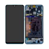 DISPLAY LCD + TOUCH DIGITIZER DISPLAY COMPLETE + FRAME FOR HUAWEI P30 LITE 2020 MAR-L21BX PEACOCK BLUE ORIGINAL NEW