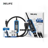 RELIFE XA7 CABLE DE CARGA ULTRARRÁPIDA CON DOBLE PUERTO Y PANTALLA DIGITAL FOR USE WITH APPLE / ANDROID / TYPE-C DEVICES