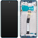 TOUCH DIGITIZER + DISPLAY LCD COMPLETE WITH FRAME FOR XIAOMI REDMI NOTE 9S (M2003J6A1G) AURORA BLUE ORIGINAL